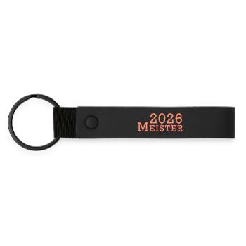 Champion 2026 Championship - Matte Pu Keyring - black - Front