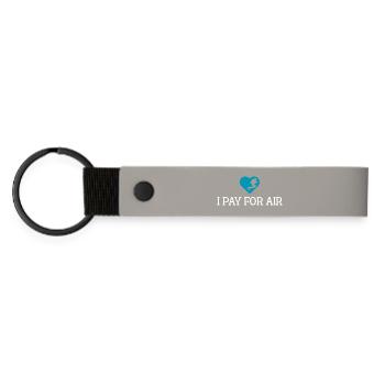 I Pay for air Scuba diving - Matte Pu Keyring - light grey - Front