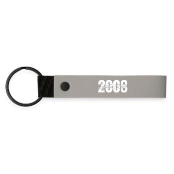 Limited edition 2008 - Matte PU Schlüsselanhänger - Hellgrau - Vorne