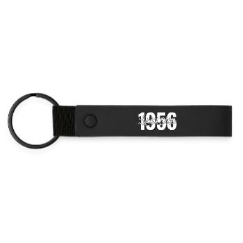 Limited edition 1956 - Matte PU Schlüsselanhänger - Schwarz - Vorne