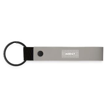 Millinist as a job - Matte Pu Keyring - light grey - Front