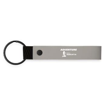 CLIMBING ADVENTURE - Matte Pu Keyring - light grey - Front