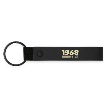 1968 Anniversaire 1968 - Porte-clés en PU mat - noir - Devant