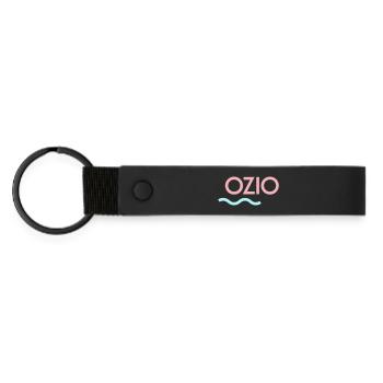 OZIO - Porte-clés en PU mat - noir - Devant