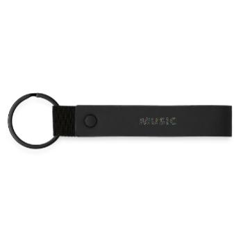 musique - Porte-clés en PU mat - noir - Devant