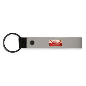 Enseigne vintage Salzbourg Autriche - Porte-clés en PU mat - gris clair - Devant
