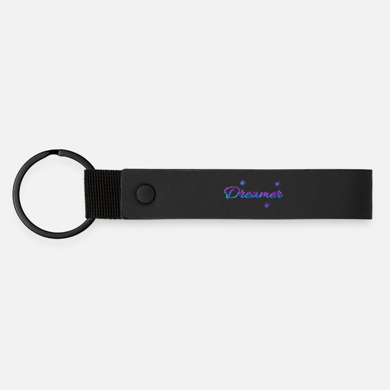 Dreamer - Matte Pu Keyring - black