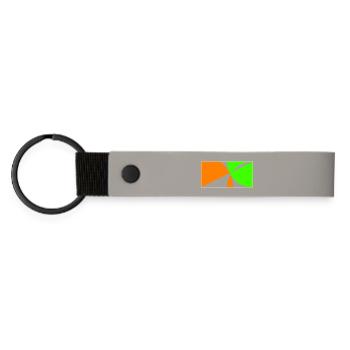 Restez sur la balle! - Porte-clés en PU mat - gris clair - Devant