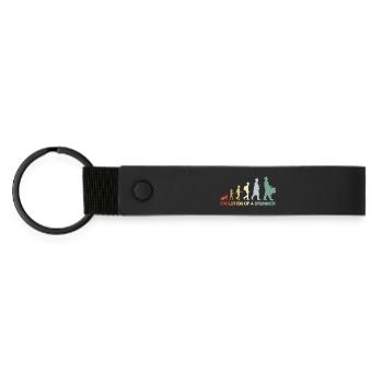 Batteur vintage Evolution - Porte-clés en PU mat - noir - Devant