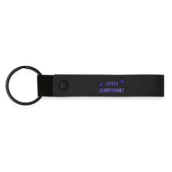 JOYEUX ANNIVERSAIRE - Porte-clés en PU mat - noir - Devant