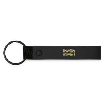 65th Birthday Limited Edition (SCR) 02/1961 - Matte Pu Keyring - black - Front