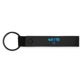 MAUPITI - Matte PU Schlüsselanhänger - Schwarz - Vorne