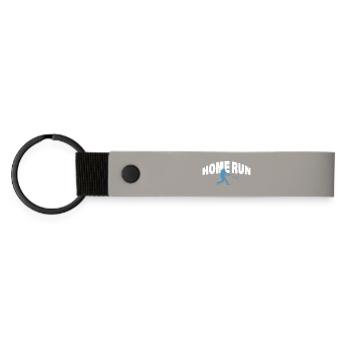 Home Run - Matte Pu Keyring - light grey - Front