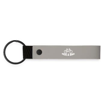 RIDE A BIKE - Matte Pu Keyring - light grey - Front