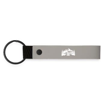 Railroad - Matte Pu Keyring - light grey - Front