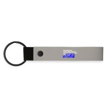 Paradoxical State Aid Quotes - Matte Pu Keyring - light grey - Front