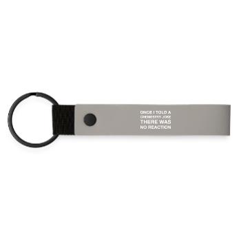 Blagues de chimiste Chimie Humour Nerd - Porte-clés en PU mat - gris clair - Devant