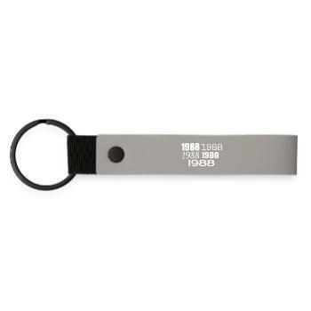 1988 - Matte Pu Keyring - light grey - Front