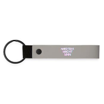 Hardtekk Tekk - Matte Pu Keyring - light grey - Front