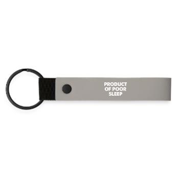 Product Of Poor Sleep - Matte Pu Keyring - light grey - Front