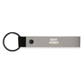 No one sees it. – Funny Craftsman Shirt - Matte Pu Keyring - light grey - Front