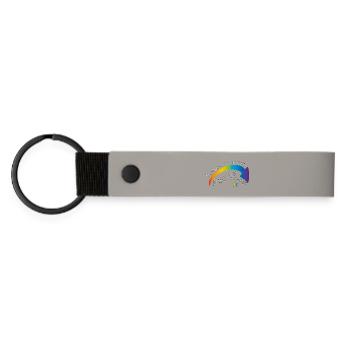 Future Now Abitur 2026 - Matte Pu Keyring - light grey - Front