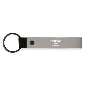 Je ne discute pas, j’explique juste pourquoi je - Porte-clés en PU mat - gris clair - Devant