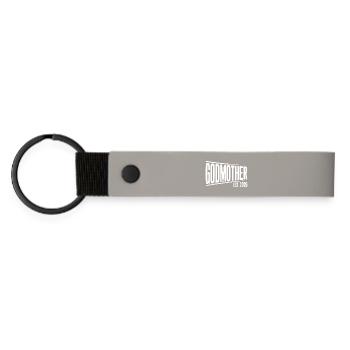 Graphisme de la Marraine Mère Est.2026 - Porte-clés en PU mat - gris clair - Devant