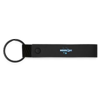 Manic - Matte Pu Keyring - black - Front
