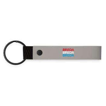 BREDA Netherlands Flag Netherlands - Matte Pu Keyring - light grey - Front