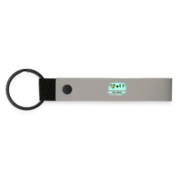 Nigeria and Sweden 100% Perfect / Gift - Matte Pu Keyring - light grey - Front