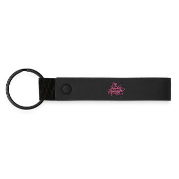 Doux rêves Lapin Néon - Porte-clés en PU mat - noir - Devant
