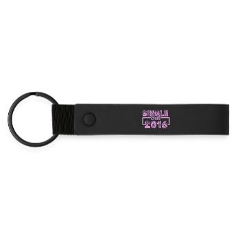 Single 2016 - Matte Pu Keyring - black - Front