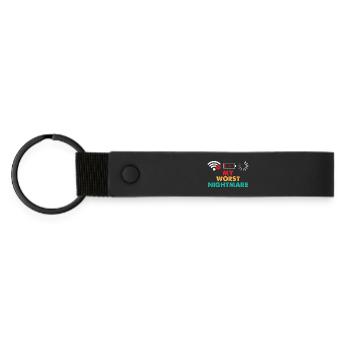 Mon pire cauchemar Amateur de jeux vidéo Gamer - Porte-clés en PU mat - noir - Devant