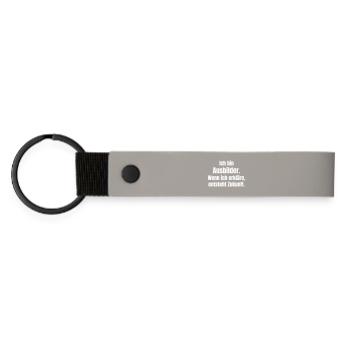 Trainers: Future through explanation - Matte Pu Keyring - light grey - Front
