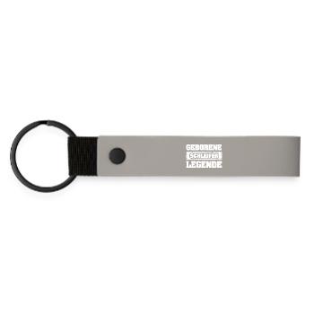 Grinder - Matte Pu Keyring - light grey - Front