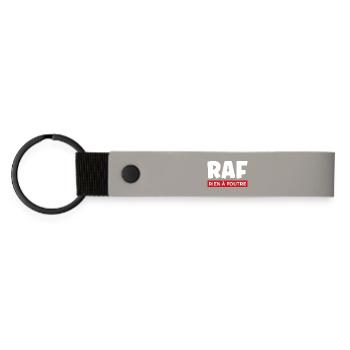 I don't give a damn - Matte Pu Keyring - light grey - Front