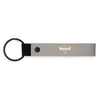 T'es comme le H de HawaÏ, tu sers à rien - Culte - Porte-clés en PU mat - gris clair - Devant