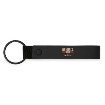 Cadeau d’anniversaire pour 75 ans Millésime original 1951 - Porte-clés en PU mat - noir - Devant