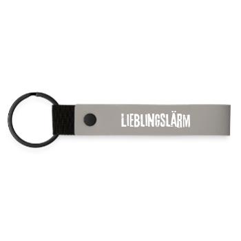 Favorite Noise - Matte Pu Keyring - light grey - Front