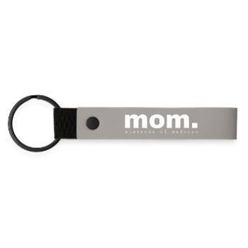 Maman. Motif - Porte-clés en PU mat - gris clair - Devant