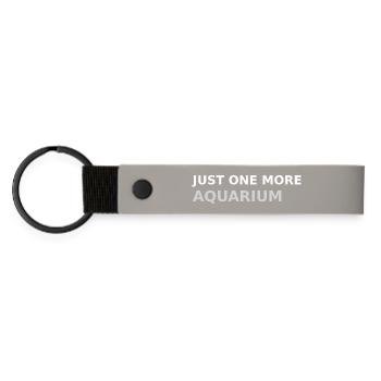 Only one aquarium left - Matte Pu Keyring - light grey - Front