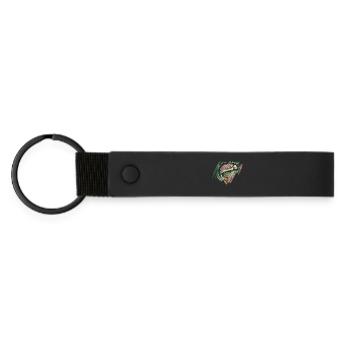 Truite - Porte-clés en PU mat - noir - Devant