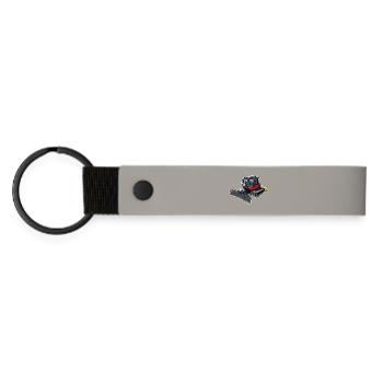 Red snowcat - Matte Pu Keyring - light grey - Front