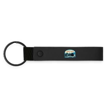 Regional Park of Armorica, the Pointe de Pen Hir - Matte Pu Keyring - black - Front