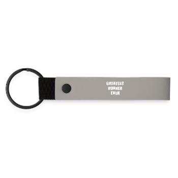 Meilleur coureur - Porte-clés en PU mat - gris clair - Devant
