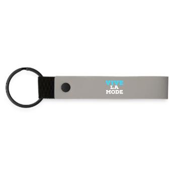 vive la mode - Porte-clés en PU mat - gris clair - Devant