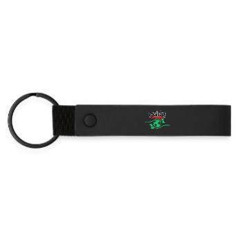 positive - Matte Pu Keyring - black - Front