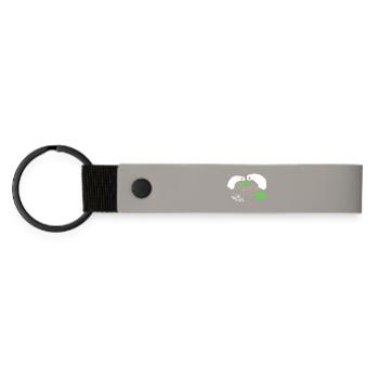 Stay Spooky - Matte Pu Keyring - light grey - Front