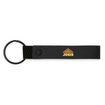 First name Joris - Matte Pu Keyring - black - Front